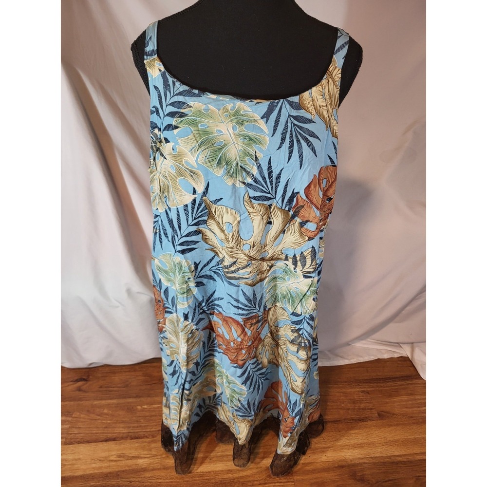 Hawaiian Reserve Dress Blue Tropical Floralvsize XL Read